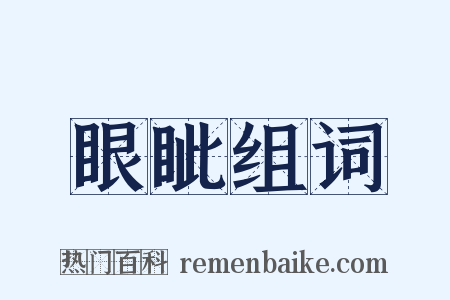 眼眦组词是什么意思的图片